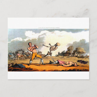 La mort et la carte postale de la boîte