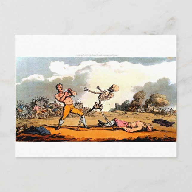 La mort et la carte postale de la boîte (Devant)