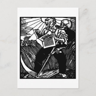 La mort et la carte postale de l'agriculteur
