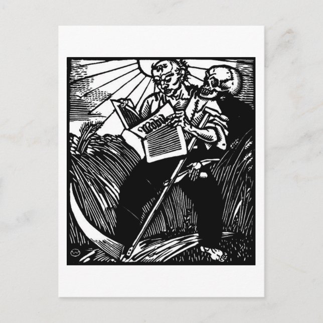 La mort et la carte postale de l'agriculteur (Devant)