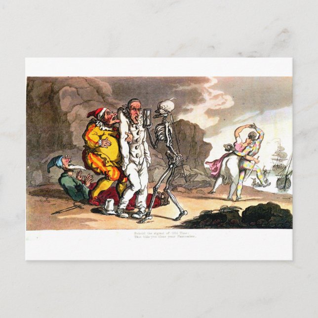 La mort et la carte postale du Cirque (Devant)