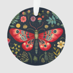 La Mousse Rouge Dans Le Jardin De Nuit