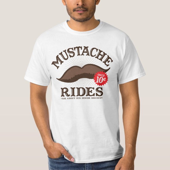 La moustache monte le T-shirt (Devant)