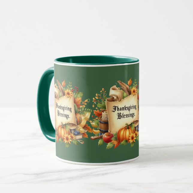 La Mug de Bénédiction de Thanksgiving (Devant gauche)