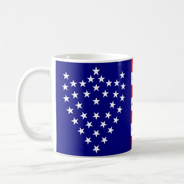 La Mug de café du drapeau de bataille du général S (Gauche)