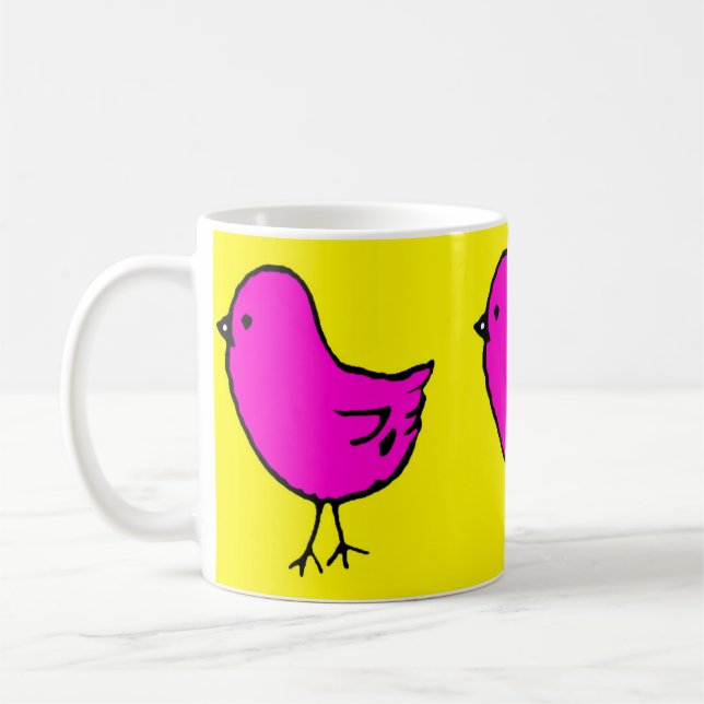 La Mug de café en poulet fashionista de Pâques (Gauche)