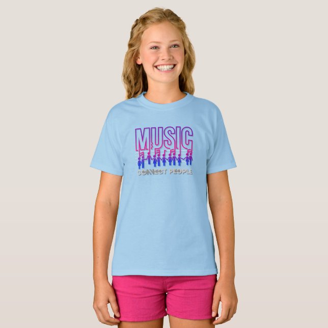 La musique connecte les gens | T-shirt enfant (Devant entier)
