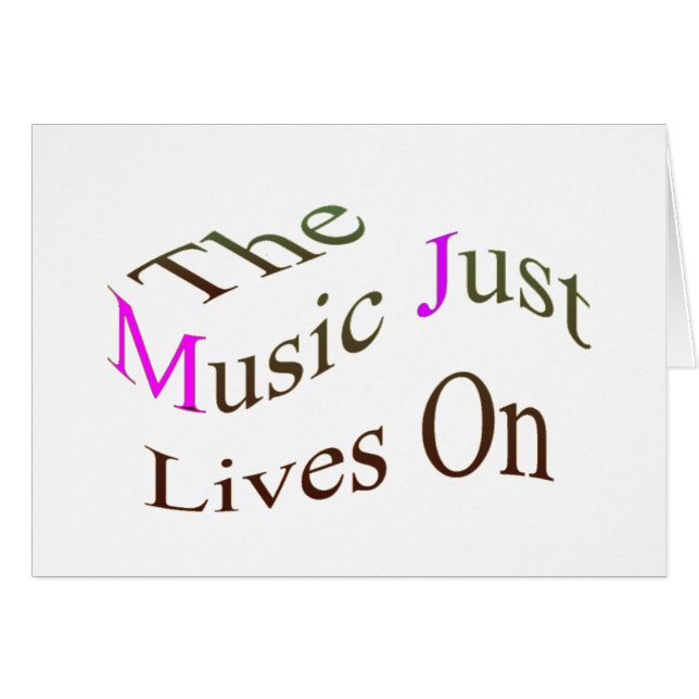 La Musique Continue À Vivre (Devant horizontal)