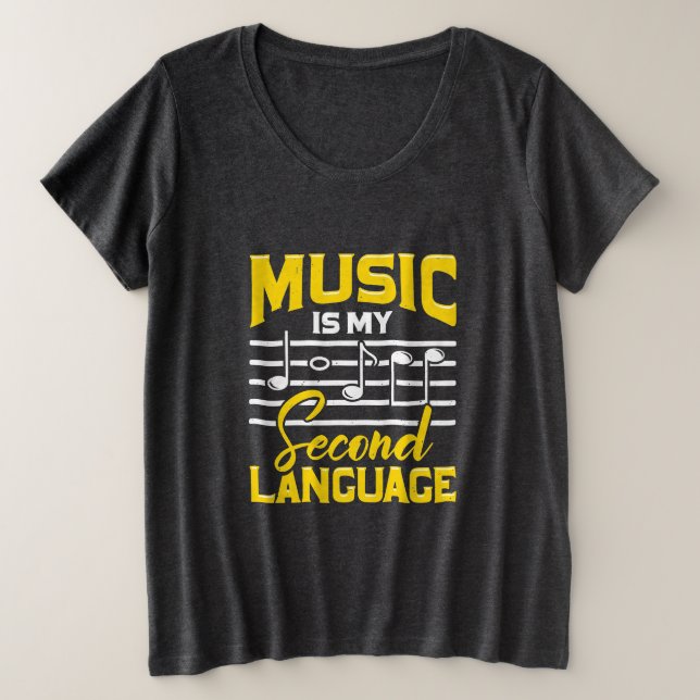 La musique enseignante est ma langue seconde (Design devant)