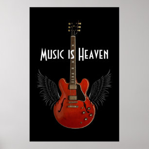 La musique est le paradis 36 x 24 Poster