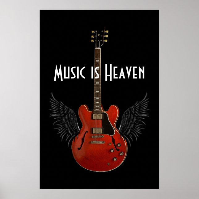 La musique est le paradis 36 x 24 Poster (Devant)