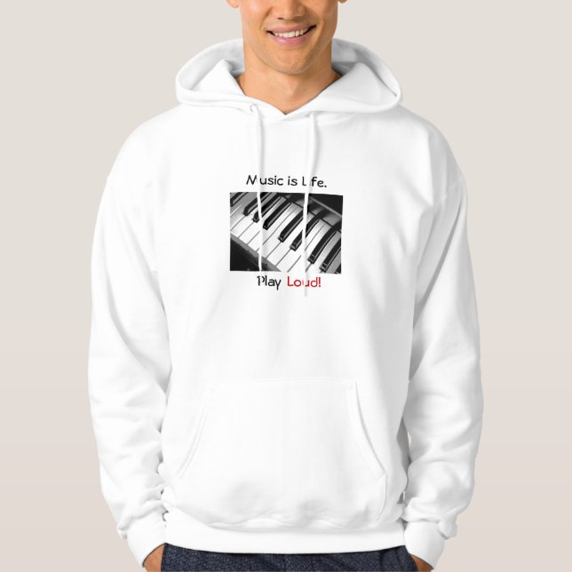 La musique est le Sweatshirt Sweat - shirt à capuc (Devant)
