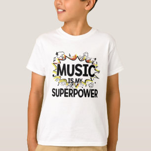 La musique est le T-shirt de mon garçon de la