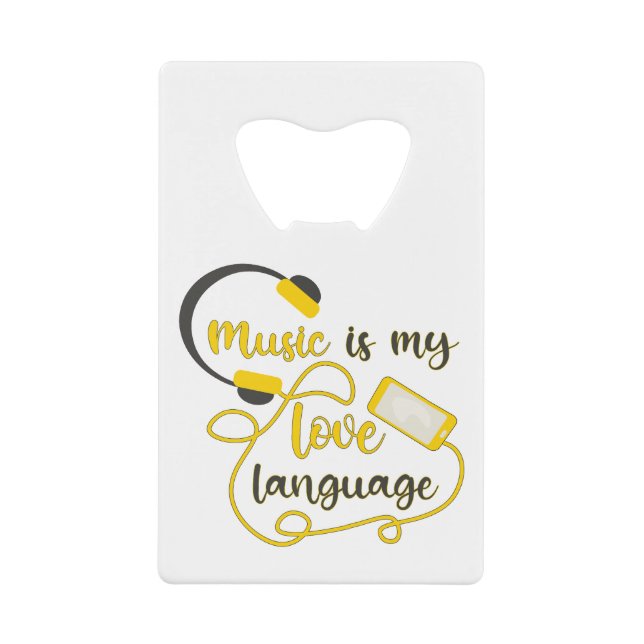 La musique est ma langue d'amour phrase romantique (Devant)