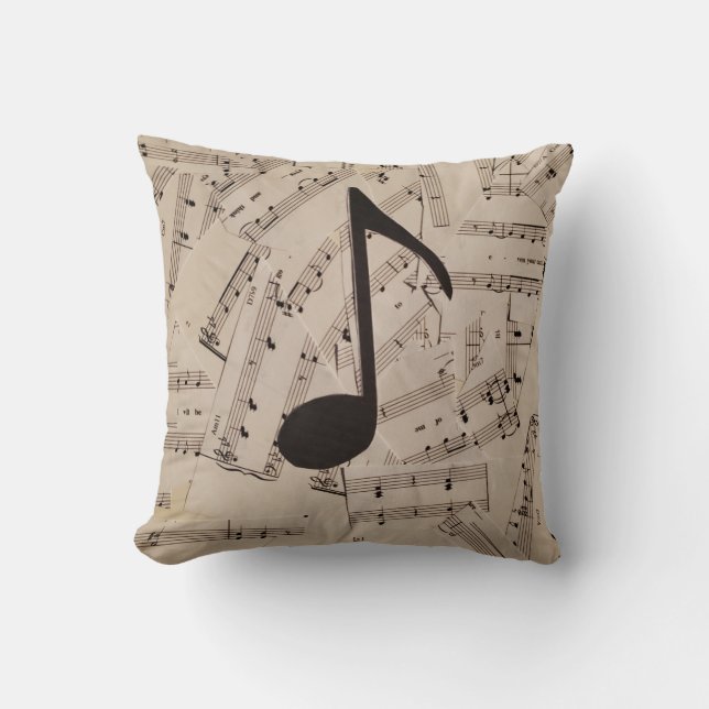 La musique est mon oreiller à lancer de sac (Recto)