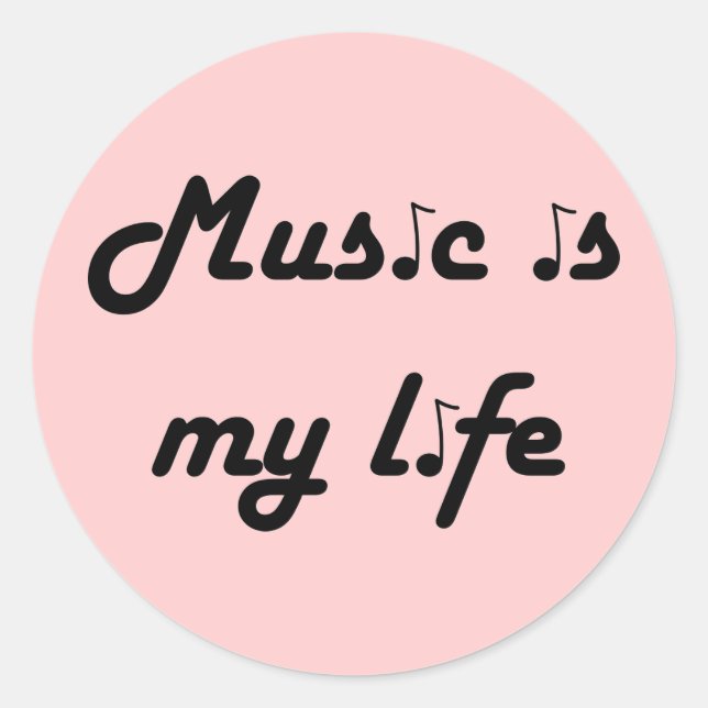 La musique est mon Stickers (Devant)