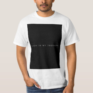 La musique est mon T-shirt de thérapie (blanc)