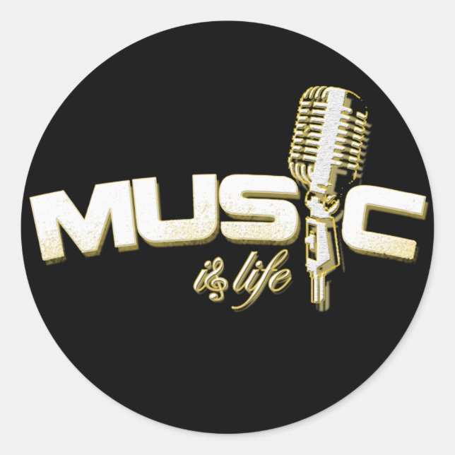 La musique est Stickers de vie (Devant)