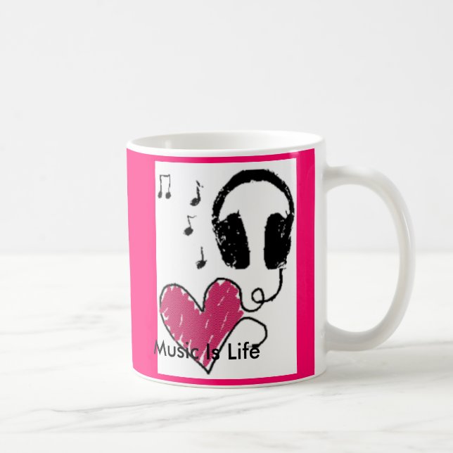 La musique est tasse de la vie (Droite)