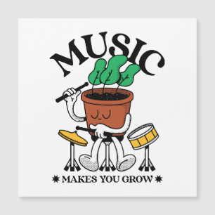 La musique fait grandir le batteur de plantes