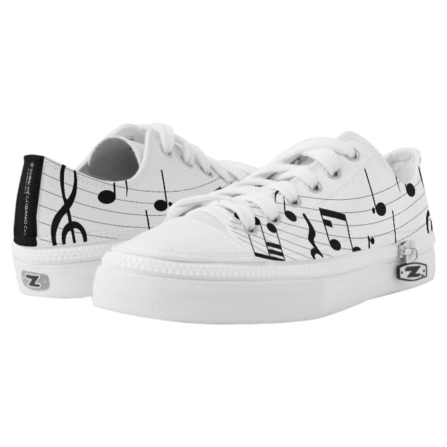 La musique note de basses chaussures supérieures (Paire)