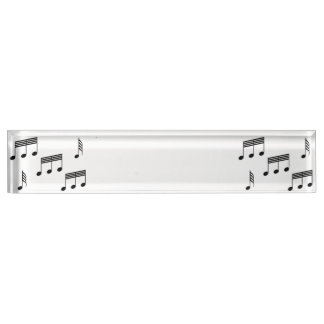La musique note la plaque d'identification