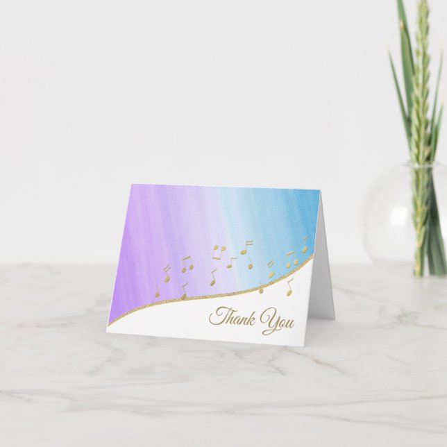 La musique note le Merci (Devant)