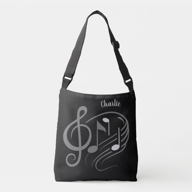 La musique note les sacs nommés faits sur commande (Devant)