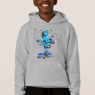 La musique nourrit mon âme Sweat - shirt à capuc