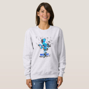La musique nourrit mon âme   Sweatshirt des femmes