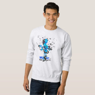 La musique nourrit mon âme Sweatshirt masculin