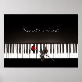 La Musique Sauvera Le Monde - Poster Rose Pour Pia