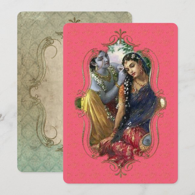 La Mystique De L'Inde 38 - Carte De Vœux (Devant / Derrière)