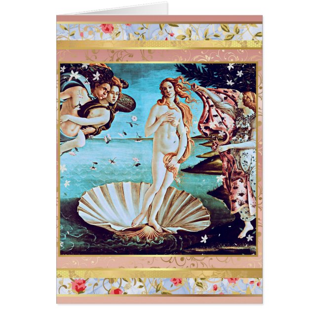 La naissance de Vénus Botticelli Carte d'anniversa (Devant)