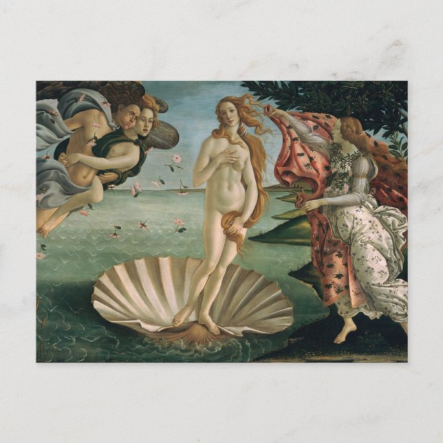 La naissance de Vénus par Botticelli Carte Postale (Devant)