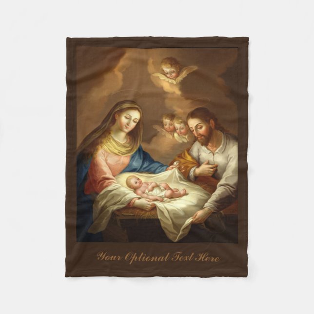 La Natividad, couverture en polaire personnalisée (Devant)