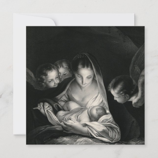 La Nativité Christ Enfant Mère Marie Anges (Devant)