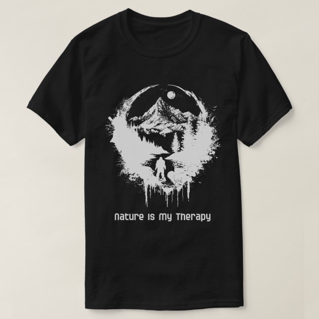 La nature est mon T-shirt thérapeutique (Design devant)