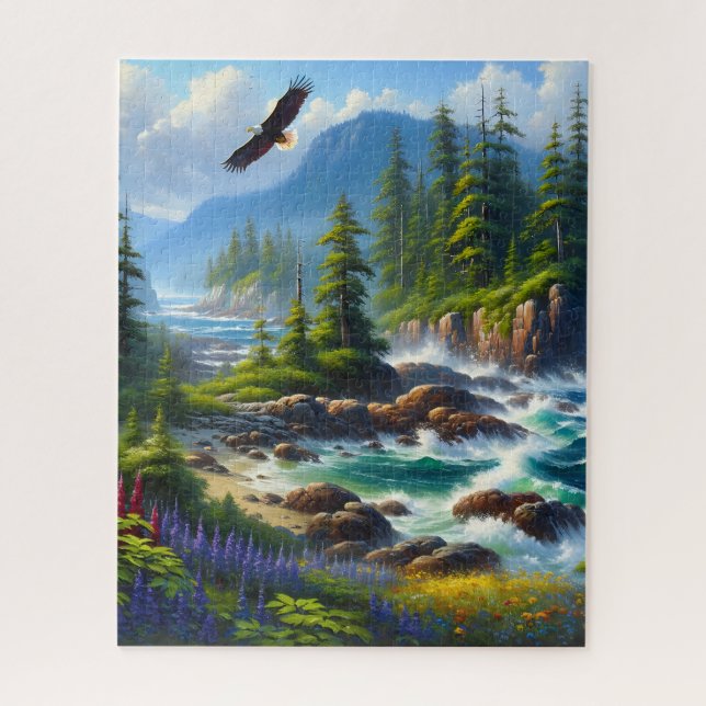 La nature sauvage de l'île de Vancouver Art Puzzle (Vertical)