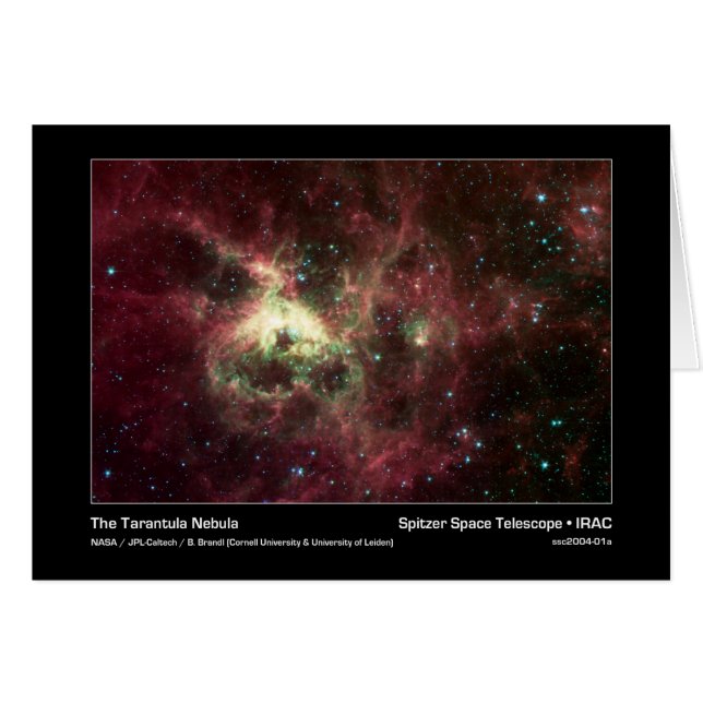 La Nébuleuse de Tarantula - Télescope Spitzer - I (Devant horizontal)