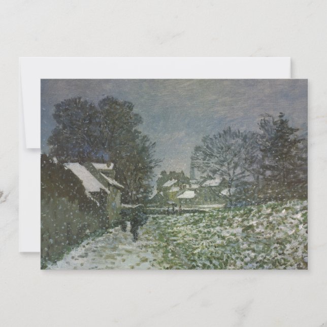 La neige à Argenteuil par Claude Monet (Devant)