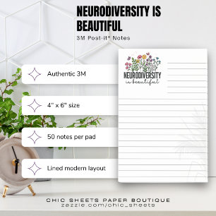 La neurodiversité est belle Note Post-it® lignée 3