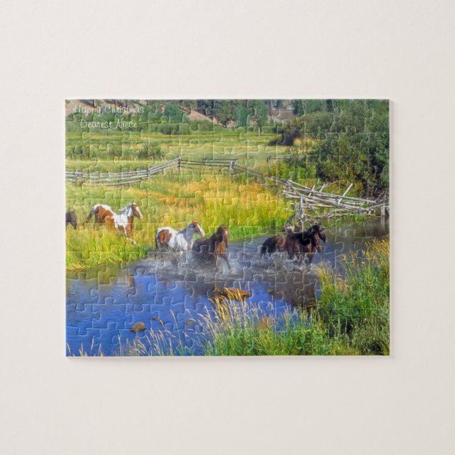 La nièce de Noël. Jigsaw Puzzle (Horizontal)