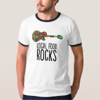 La nourriture locale bascule le T-shirt de types