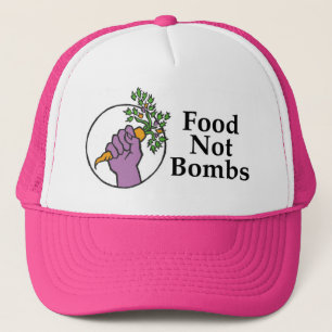 La nourriture pas bombarde le casquette