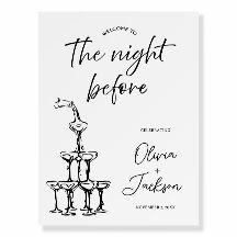 La Nuit Avant Le Dîner De Répétition Personnalisé