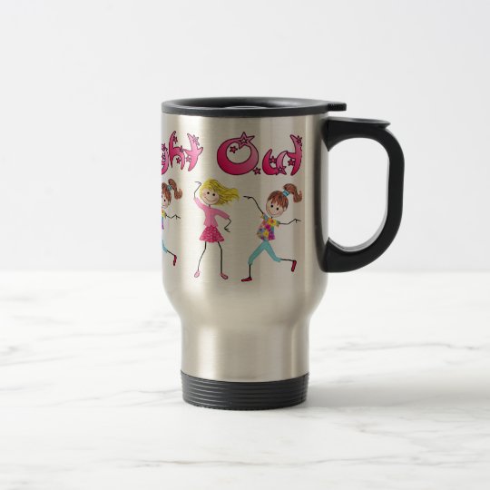 La nuit de la fille attaquent mug de voyage
