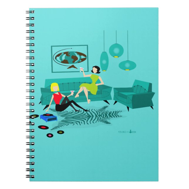 La nuit de la fille rétro dans le Carnet spirituel (Devant)