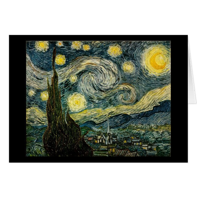 La nuit étoilée de Vincent van Gogh (1889) (Devant horizontal)