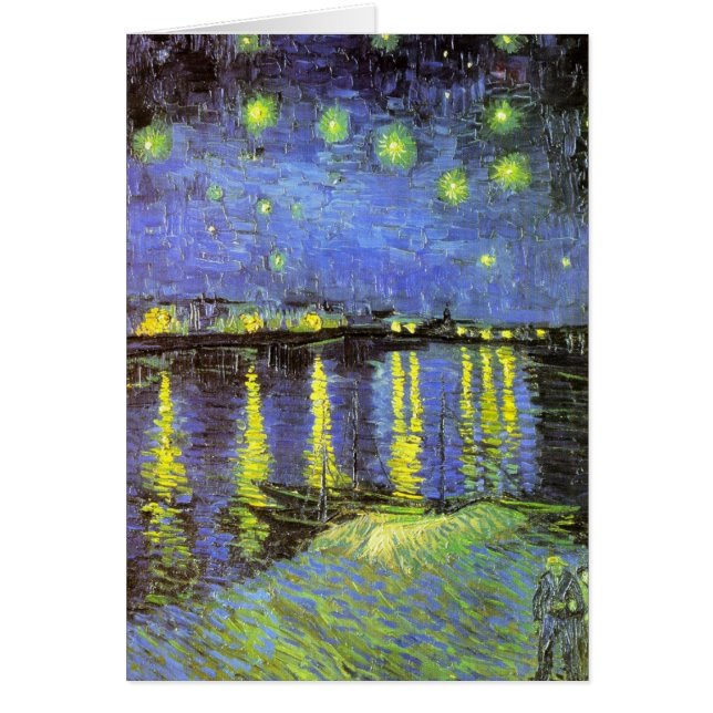 La nuit étoilée de Vincent van Gogh sur le Rhône (Devant)